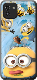 Силиконовый чехол Миньоны для Samsung Galaxy A03 A035F - 6386u-2499 изображение 