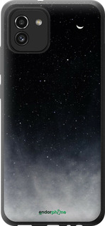 Силіконовий чехол Голубые облака, Голубая луна для Samsung Galaxy A03 A035F - 6396u-2499 изображение 