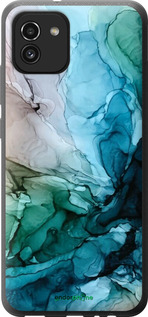 Силиконовый чехол С красочной абстрактной картиной Соленые берега для Samsung Galaxy A03 A035F - 6405u-2499 изображение 