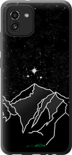 Силиконовый чехол Минималистический горный пейзаж для Samsung Galaxy A03 A035F - 6438u-2499 изображение 