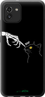 Силіконовий чехол Кішка для Samsung Galaxy A03 A035F - 6505u-2499 изображение 