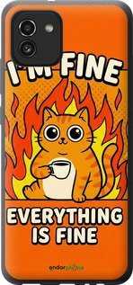 Силиконовый чехол 'Funny Cat' для Samsung Galaxy A03 A035F изображение 3