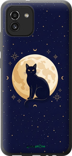 Силиконовый чехол Cute Cat Celestial/Witchy для Samsung Galaxy A03 A035F - 6787u-2499 изображение 