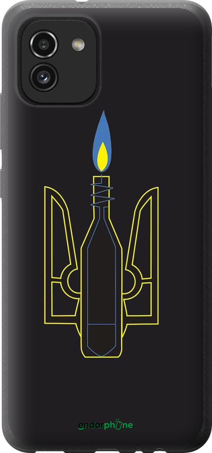 Силиконовый чехол Коктейль Молотова для Samsung Galaxy A03 A035F - 1044u-2499 изображение 