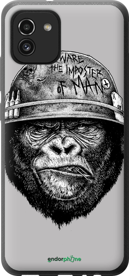 Силіконовий чехол military monkey для Samsung Galaxy A03 A035F - 4177u-2499 изображение 