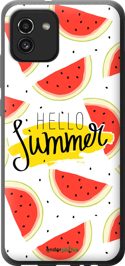Силіконовий чехол Hello Summer для Samsung Galaxy A03 A035F - 4356u-2499 изображение 