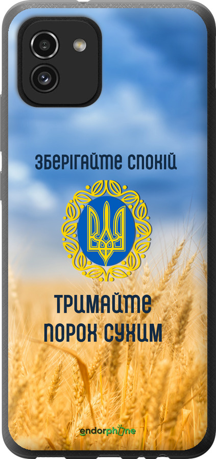 Силиконовый чехол Спокойствие v2 для Samsung Galaxy A03 A035F - 5211u-2499 изображение 