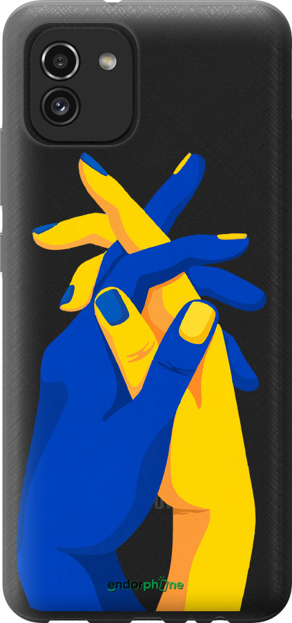 Силіконовий чехол Stand With Ukraine для Samsung Galaxy A03 A035F - 5255u-2499 изображение 