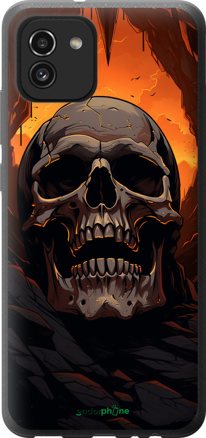 Силіконовий чехол Черв пещері для Samsung Galaxy A03 A035F - 5959u-2499 изображение 