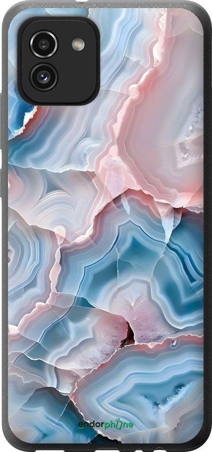 Силиконовый чехол Мрамор для Samsung Galaxy A03 A035F - 6306u-2499 изображение 