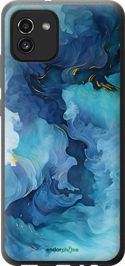 Силиконовый чехол Акварель для Samsung Galaxy A03 A035F - 6320u-2499 изображение 