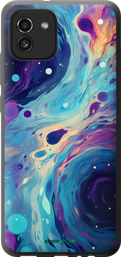 Силиконовый чехол Арт акварель для Samsung Galaxy A03 A035F - 6329u-2499 изображение 