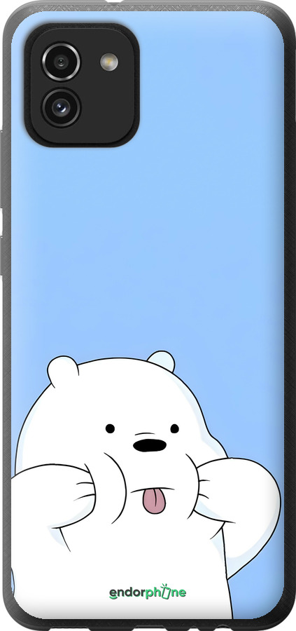 Силіконовий чехол Милий ведмедик для Samsung Galaxy A03 A035F - 6357u-2499 изображение 