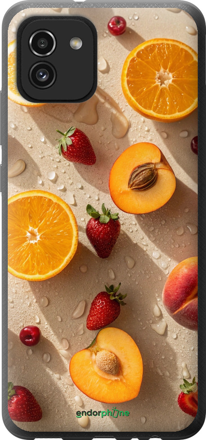 Силіконовий чехол Фрукти 3 для Samsung Galaxy A03 A035F - 6703u-2499 изображение 
