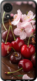 TPU чехол Вишня в шоколаде для Samsung Galaxy A03 Core A032F - 6698b-2539 изображение 
