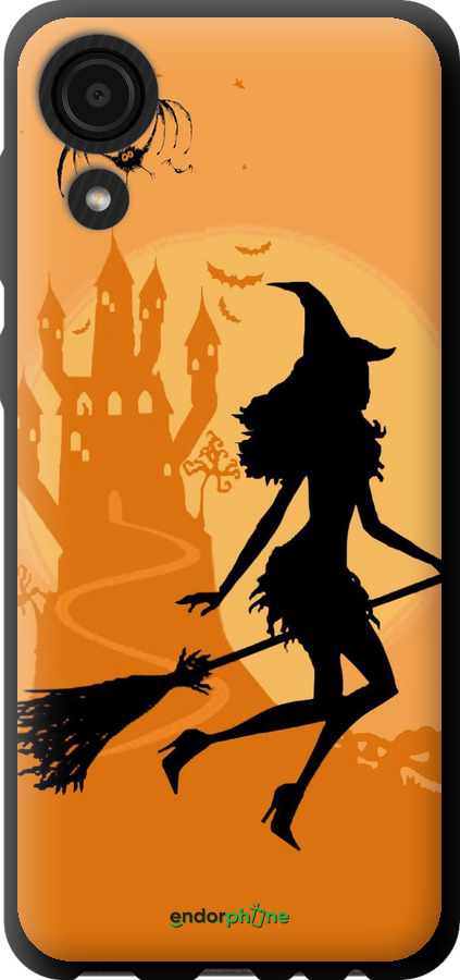 TPU чехол Ведьма на метле для Samsung Galaxy A03 Core A032F - 1184b-2539 изображение 