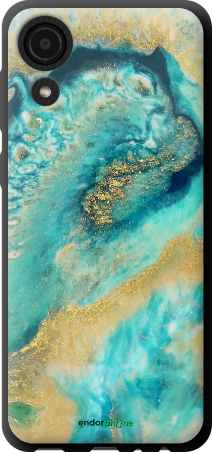 TPU чехол Green marble для Samsung Galaxy A03 Core A032F - 4365b-2539 изображение 