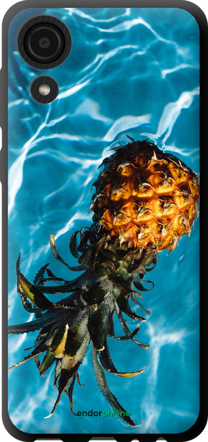 TPU чехол Ананас на воді для Samsung Galaxy A03 Core A032F - 4384b-2539 изображение 