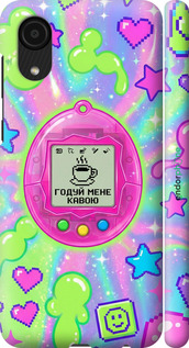 3D пластиковый матовый чехол Y2K Aesthetic Retro Pet: Годуй мене кавою для Samsung Galaxy A03 Core A032F - 6784m-2539 изображение 