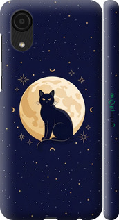 3D пластиковий матовий чехол Cute Cat Celestial/Witchy для Samsung Galaxy A03 Core A032F - 6787m-2539 изображение 