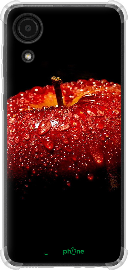 Силикон с усиленными углами чехол Яблоко для Samsung Galaxy A03 Core A032F - 6022sp-2539 изображение 