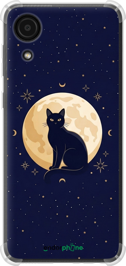 Силіконовий протиударний с посиленими кутами чехол Cute Cat Celestial/Witchy для Samsung Galaxy A03 Core A032F - 6787sp-2539 изображение 