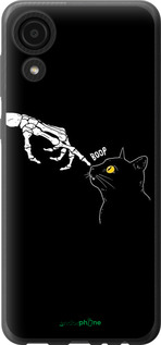 Силиконовый чехол Кошка для Samsung Galaxy A03 Core A032F - 6505u-2539 изображение 