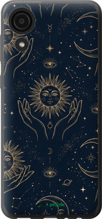 Силиконовый чехол 'Celestial Harmony: Sun & Moon Gold Mystic Pattern' для Samsung Galaxy A03 Core A032F изображение 3