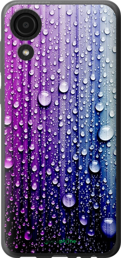 

Силіконовий чохол "Краплини води" для Samsung Galaxy A03 Core A032F, Синій