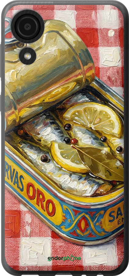 Силіконовий чехол Vintage Sardine Tin Phone для Samsung Galaxy A03 Core A032F - 6772u-2539 изображение 