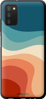 TPU чехол У стилі ретро з хвилями для Samsung Galaxy A03s A037F - 6531b-2381 изображение 