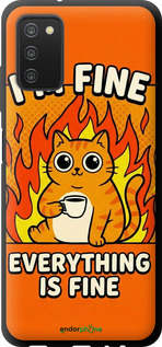 TPU чехол Funny Cat для Samsung Galaxy A03s A037F - 6786b-2381 изображение 