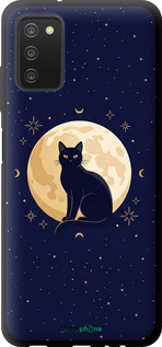 TPU чехол Cute Cat Celestial/Witchy для Samsung Galaxy A03s A037F - 6787b-2381 изображение 