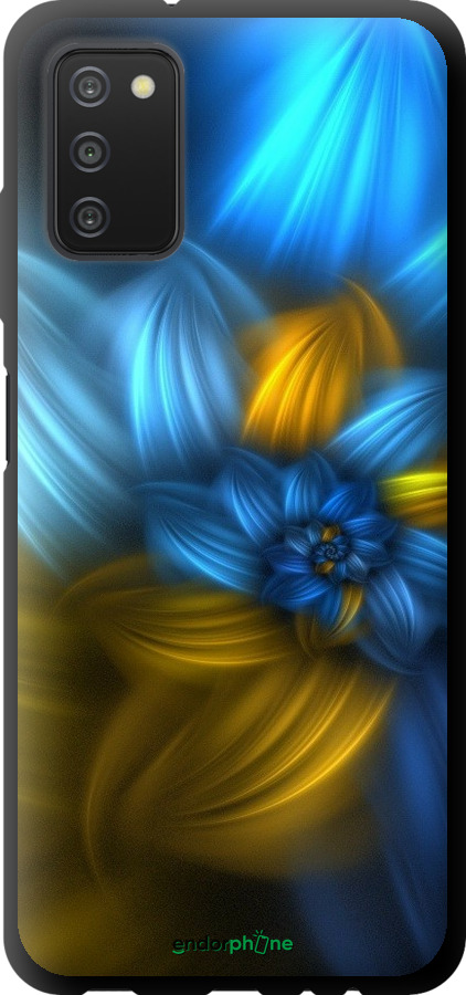 

TPU чорний чохол "Візерунок 46" для Samsung Galaxy A03s A037F, Синій