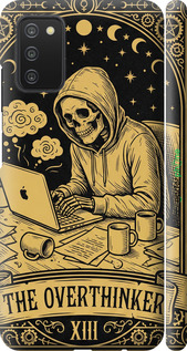 3D пластиковый матовый чехол 'The Overthinker' для Samsung Galaxy A03s A037F изображение 3