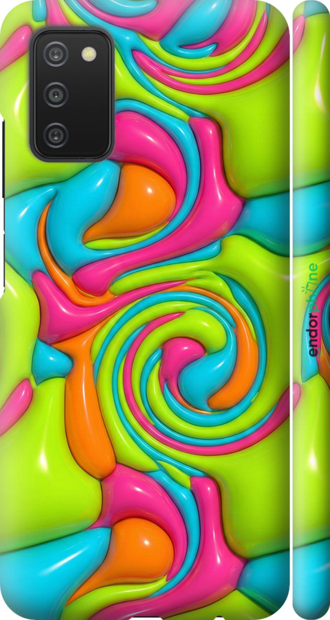 3D пластиковый матовый чехол Y2K Jelly Dream для Samsung Galaxy A03s A037F - 6780m-2381 изображение 