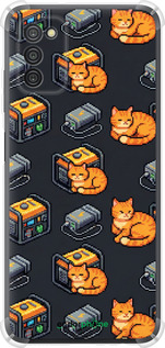 Силикон с усиленными углами чехол Autonomous Zone для Samsung Galaxy A03s A037F - 6771sp-2381 изображение 