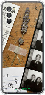 Силіконовий протиударний с посиленими кутами чехол Aesthetic Scrapbook Collage для Samsung Galaxy A03s A037F - 6773sp-2381 изображение 