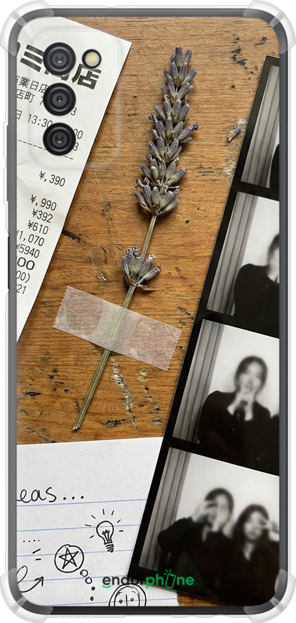 Силіконовий протиударний с посиленими кутами чехол Aesthetic Scrapbook Collage для Samsung Galaxy A03s A037F - 6773sp-2381 изображение 