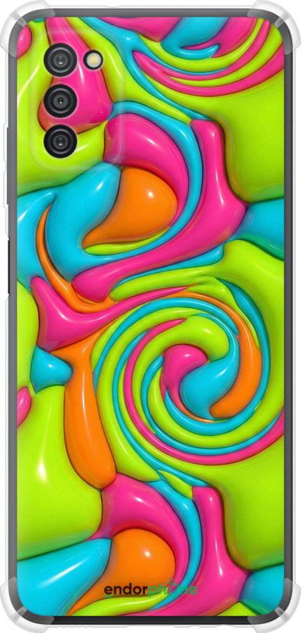 Силикон с усиленными углами чехол Y2K Jelly Dream для Samsung Galaxy A03s A037F - 6780sp-2381 изображение 