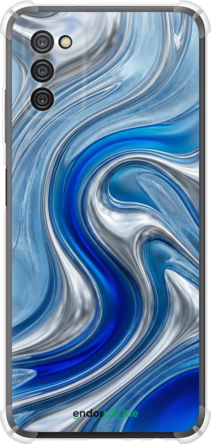 Силикон с усиленными углами чехол Liquid Chrome для Samsung Galaxy A03s A037F - 6781sp-2381 изображение 