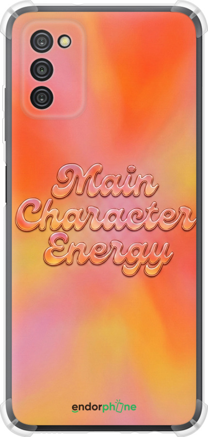 Силикон с усиленными углами чехол Aura Gradient Main Character Energy Aesthetic Y2K для Samsung Galaxy A03s A037F - 6783sp-2381 изображение 