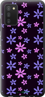 2D пластиковый чехол с  цветами для Samsung Galaxy A03s A037F - 6258t-2381 изображение 