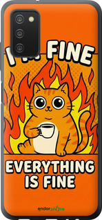 2D пластиковый чехол 'Funny Cat' для Samsung Galaxy A03s A037F изображение 25