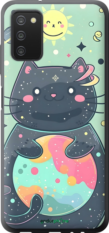 2D пластиковий чехол Милый котик для Samsung Galaxy A03s A037F - 6364t-2381 изображение 