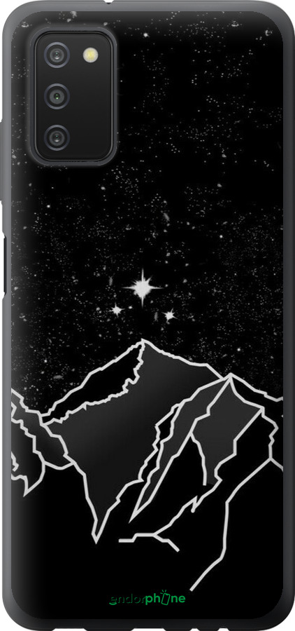 2D пластиковый чехол Минималистический горный пейзаж для Samsung Galaxy A03s A037F - 6438t-2381 изображение 