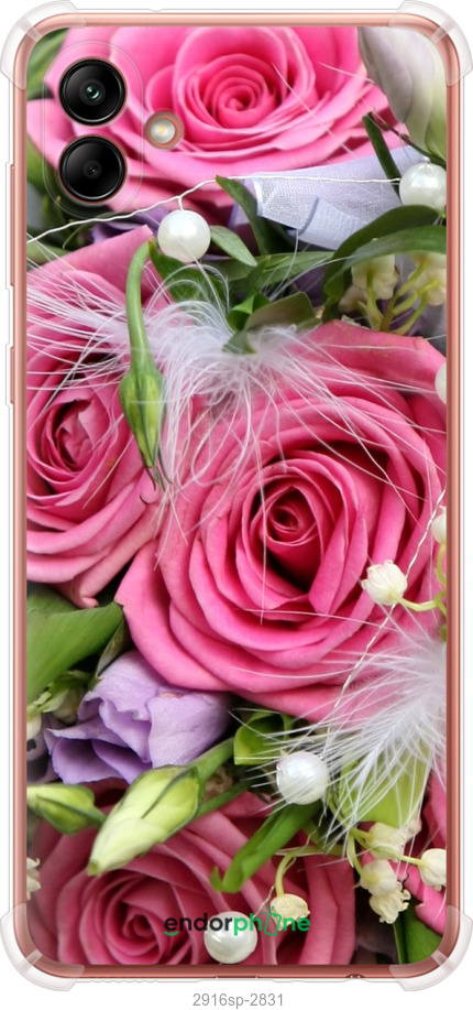 

Силіконовий протиударний с посиленими кутами чохол "Ніжність" для Samsung Galaxy A04 A045F, Рожевий