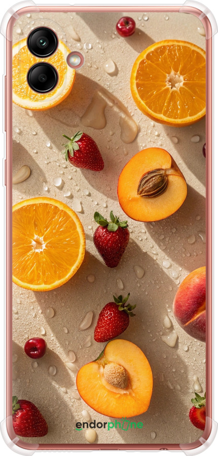 Силикон с усиленными углами чехол Фрукты 3 для Samsung Galaxy A04 A045F - 6703sp-2831 изображение 