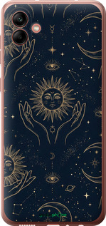 Силиконовый чехол Celestial Harmony: Sun & Moon Gold Mystic Pattern для Samsung Galaxy A04 A045F - 6778u-2831 изображение 