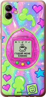 Силиконовый чехол Y2K Aesthetic Retro Pet: Годуй мене кавою для Samsung Galaxy A04 A045F - 6784u-2831 изображение 